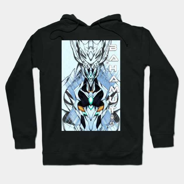 Titanus Bahamut (Ghost Type Bust 02) Hoodie by Xonaar Illustrations